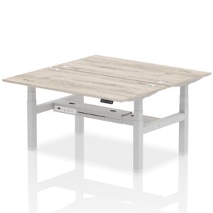 Air Back-to-Back Height Adjustable Bench Desk - 2 Person - Image 41