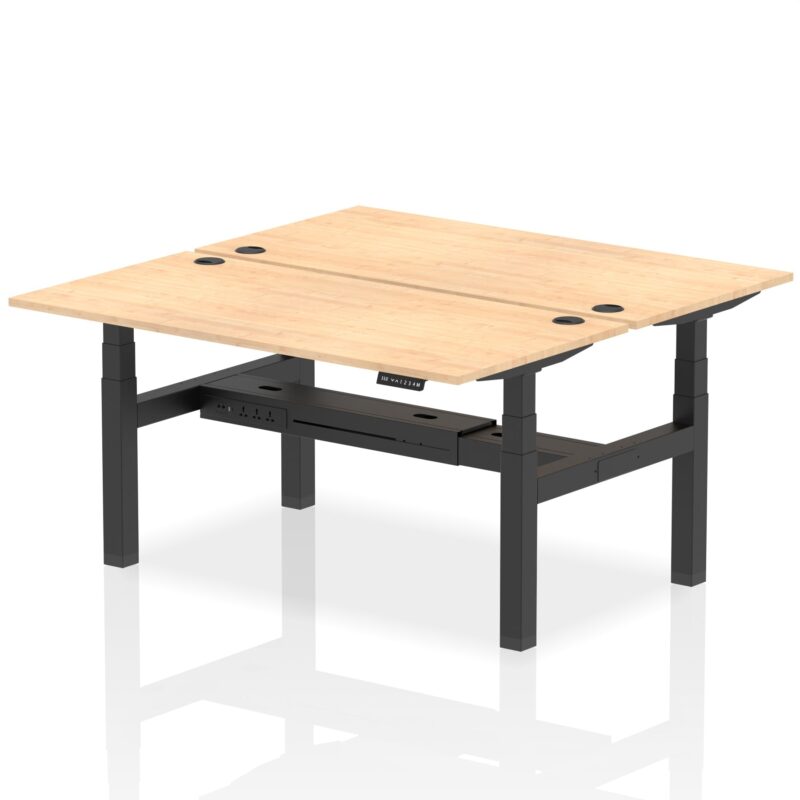 OE - Air Back-to-Back Height Adjustable Bench Desk - 2 Person - Image 43
