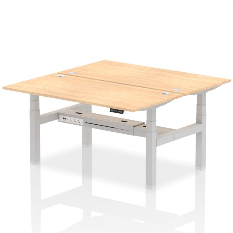 OE - Air Back-to-Back Height Adjustable Bench Desk - 2 Person - Image 44