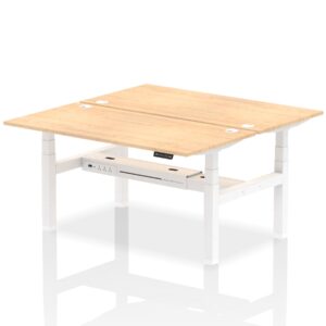 Air Back-to-Back Height Adjustable Bench Desk - 2 Person - Image 45