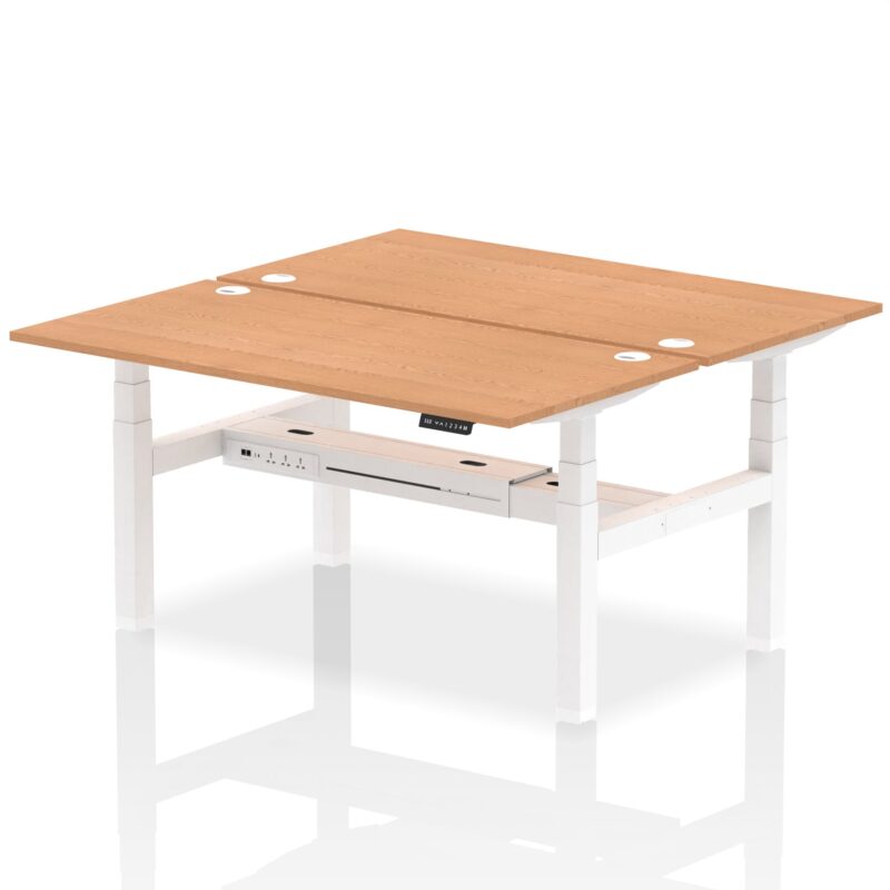 OE - Air Back-to-Back Height Adjustable Bench Desk - 2 Person - Image 48