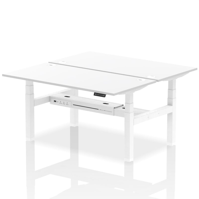 OE - Air Back-to-Back Height Adjustable Bench Desk - 2 Person - Image 54