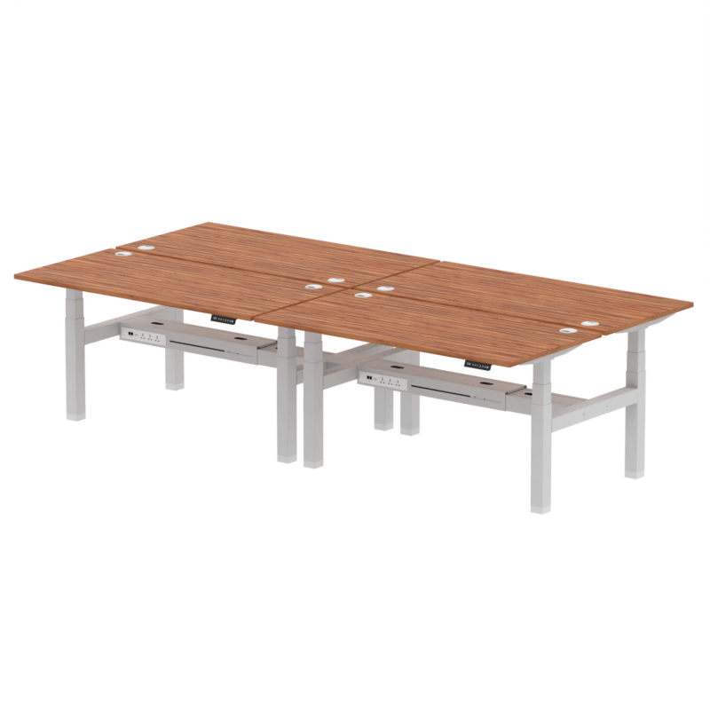 Air Back-to-Back Height Adjustable Bench Desk - 4 Person - Image 50