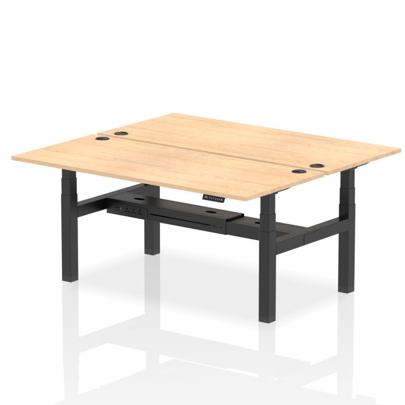 OE - Air Back-to-Back Height Adjustable Bench Desk - 2 Person - Image 61