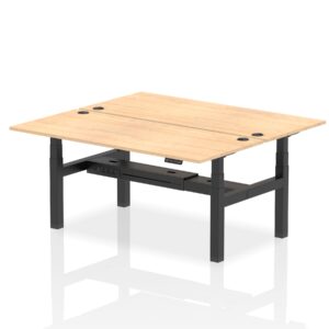 Air Back-to-Back Height Adjustable Bench Desk - 2 Person - Image 61