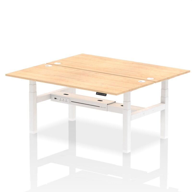 OE - Air Back-to-Back Height Adjustable Bench Desk - 2 Person - Image 63