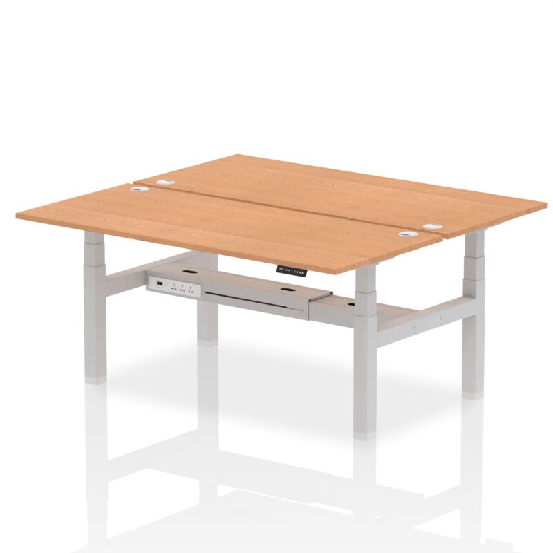 OE - Air Back-to-Back Height Adjustable Bench Desk - 2 Person - Image 65