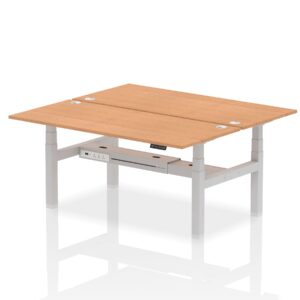 Air Back-to-Back Height Adjustable Bench Desk - 2 Person - Image 65