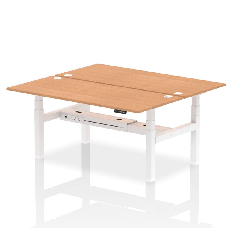 OE - Air Back-to-Back Height Adjustable Bench Desk - 2 Person - Image 66