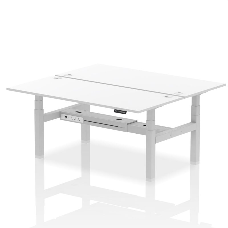 OE - Air Back-to-Back Height Adjustable Bench Desk - 2 Person - Image 71
