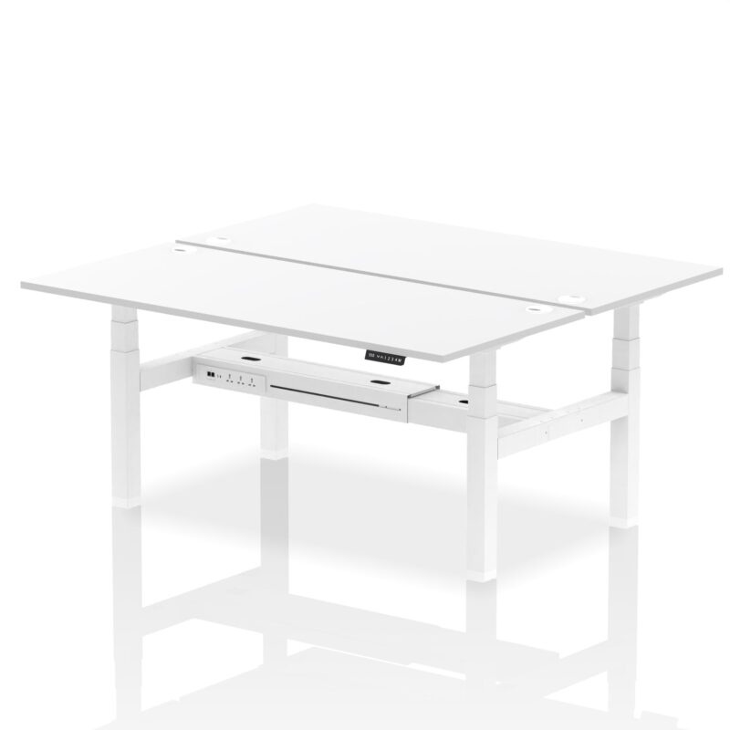OE - Air Back-to-Back Height Adjustable Bench Desk - 2 Person - Image 72