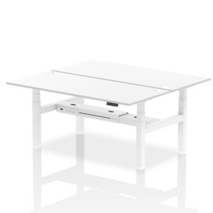 Air Back-to-Back Height Adjustable Bench Desk - 2 Person - Image 72