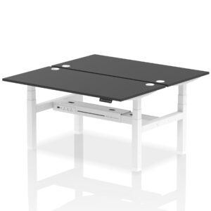 Air Back-to-Back Height Adjustable Bench Desk - 2 Person - Image 81