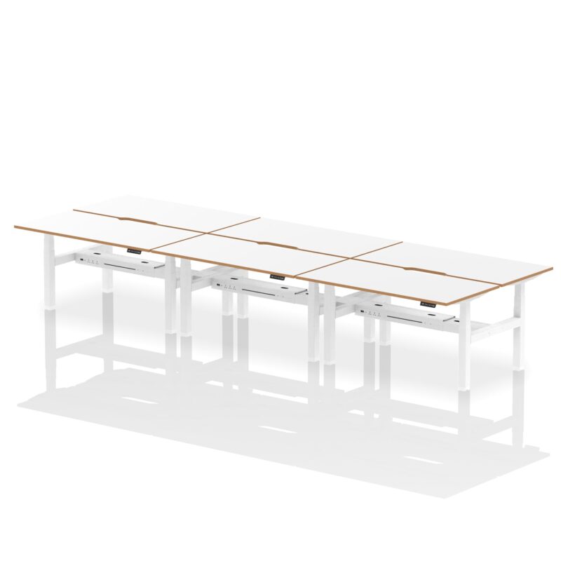 Oslo Air Back-to-Back Height Adjustable Bench Desk - Image 15