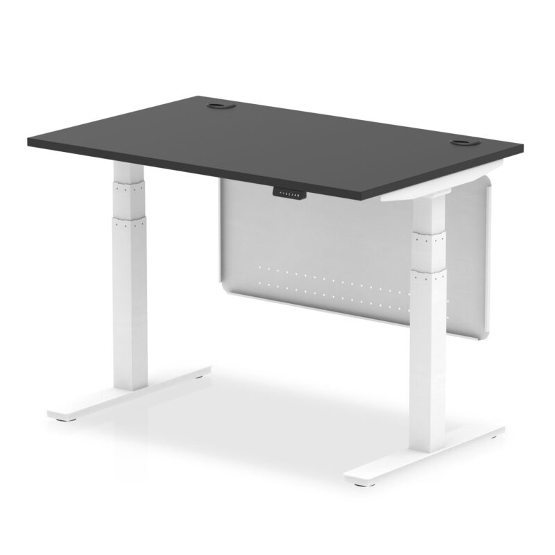 Air Height Adjustable Desk With Cable Ports With Steel Modesty Panel - Image 75