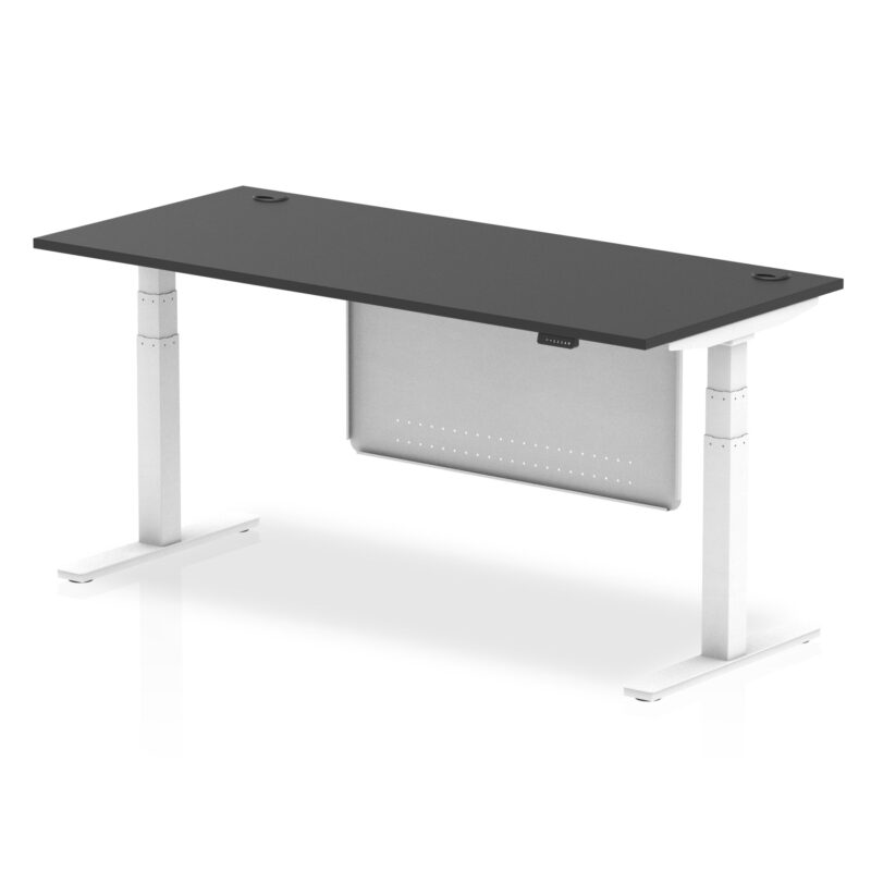 OE - Air Height Adjustable Desk with Cable Ports with Steel Modesty Panel - Image 83