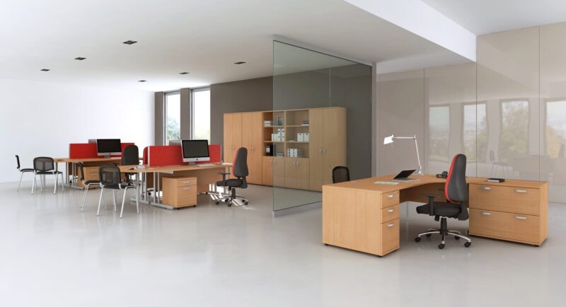 Impulse 1200mm Straight Desk Cantilever Leg - Image 22