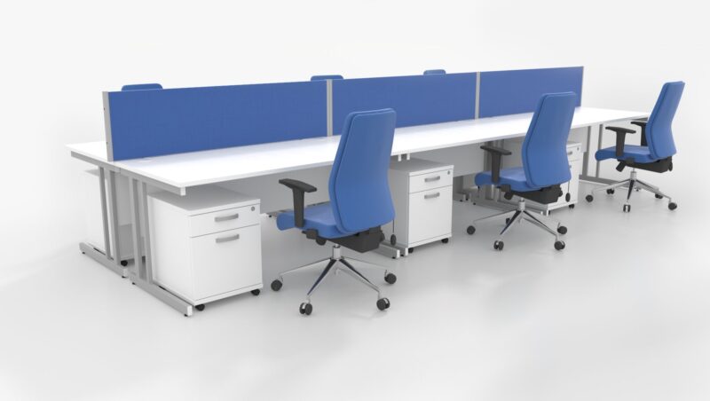 Impulse 1200mm Straight Desk Cantilever Leg - Image 35