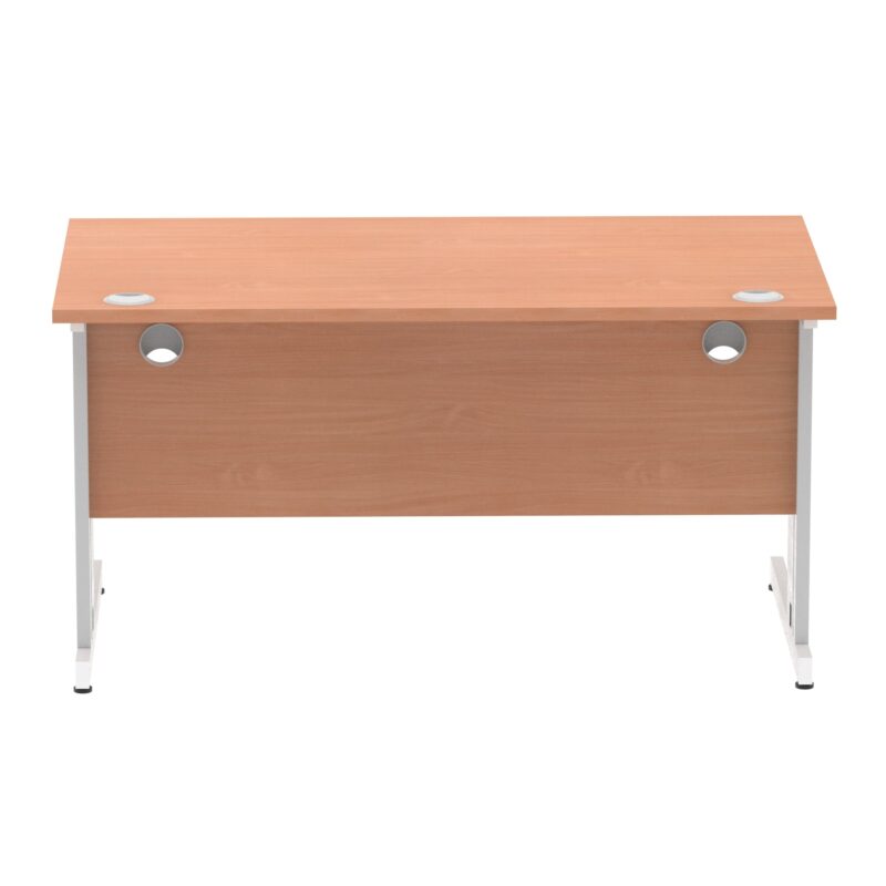 Impulse 1400mm Straight Desk Cable Managed Leg - Image 17