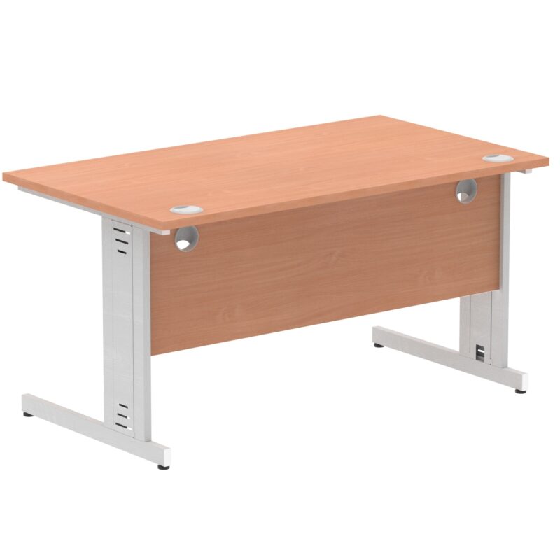 Impulse 1400mm Straight Desk Cable Managed Leg - Image 18