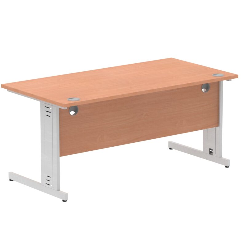 Impulse 1600mm Straight Desk Cable Managed Leg - Image 18