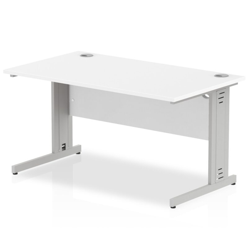 Impulse 1400mm Straight Desk Cable Managed Leg - Image 11