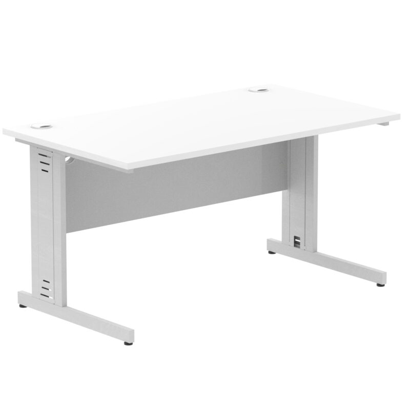 Impulse 1400mm Straight Desk Cable Managed Leg - Image 21