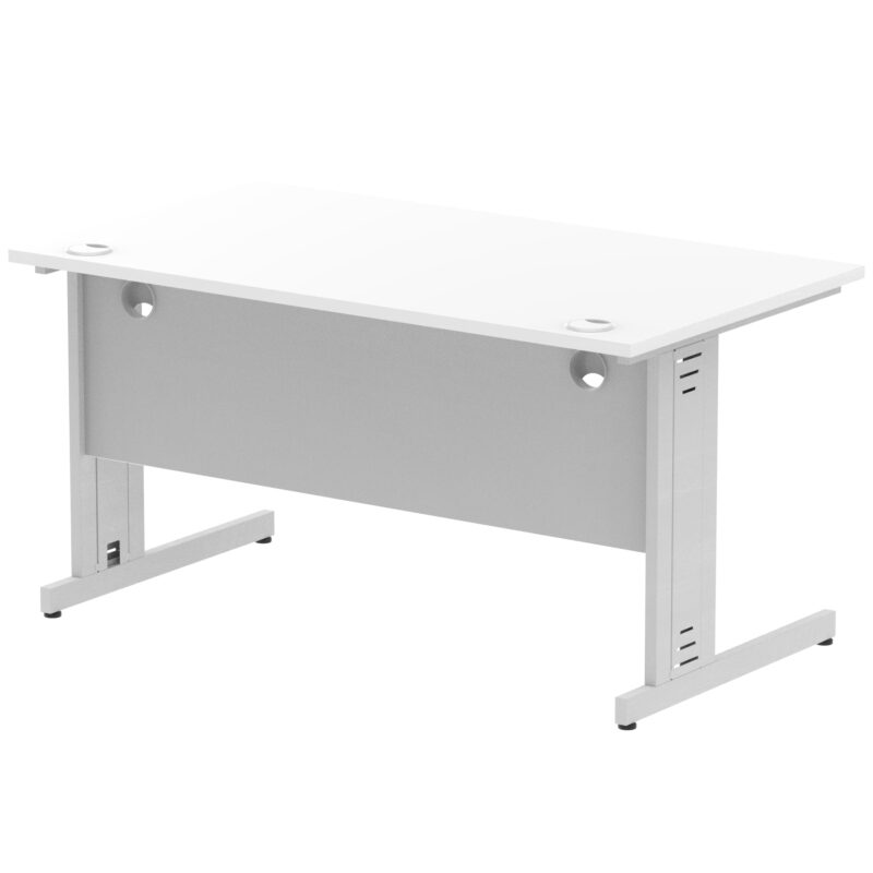 Impulse 1400mm Straight Desk Cable Managed Leg - Image 23