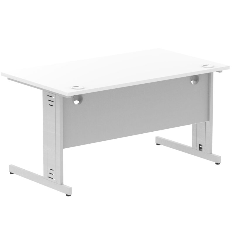 Impulse 1400mm Straight Desk Cable Managed Leg - Image 25