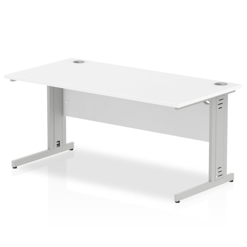 Impulse 1600mm Straight Desk Cable Managed Leg - Image 11