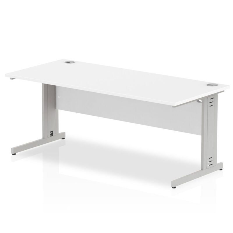Impulse 1800mm Straight Desk Cable Managed Leg - Image 11