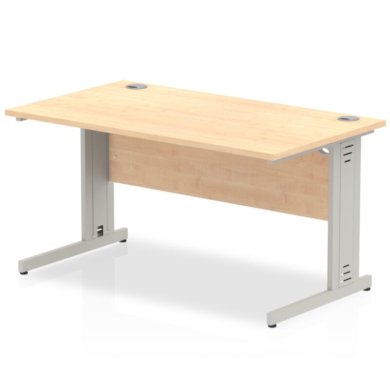 Impulse 1400mm Straight Desk Cable Managed Leg - Image 5