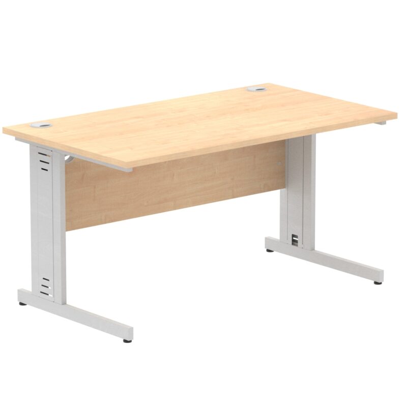 Impulse 1400mm Straight Desk Cable Managed Leg - Image 35