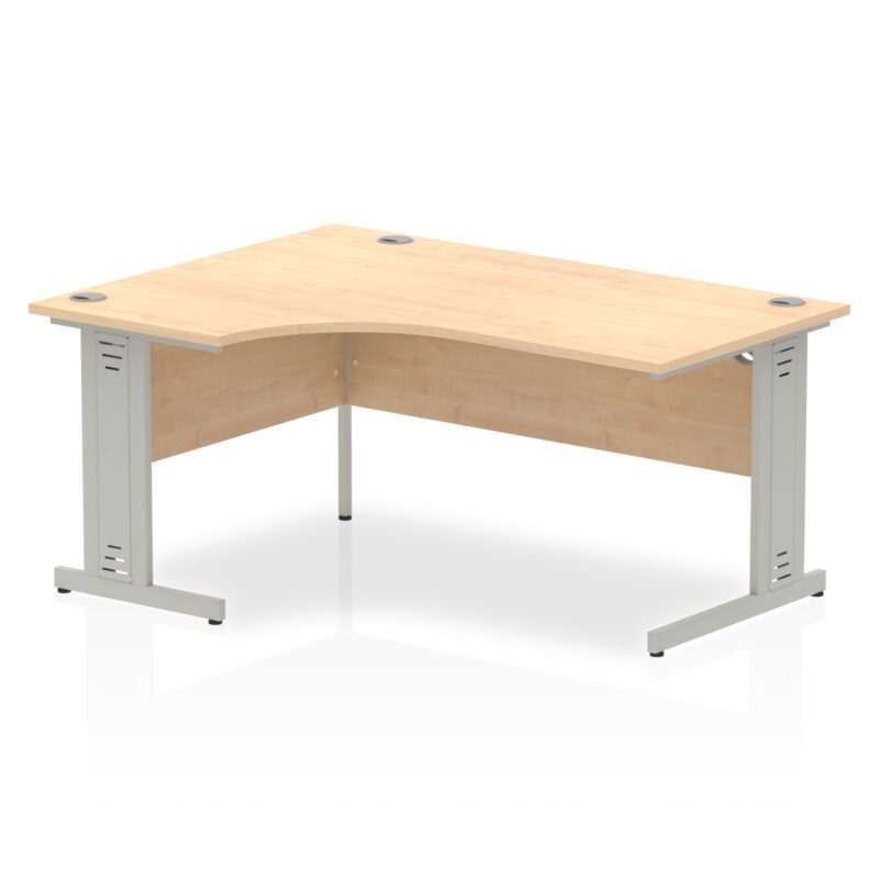 Impulse 1600mm Left Crescent Desk Cable Managed Leg - Image 5