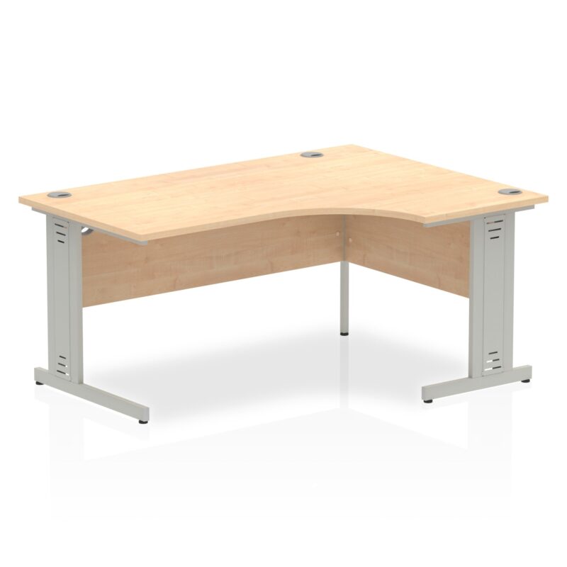 Impulse 1600mm Right Crescent Desk Cable Managed Leg - Image 5