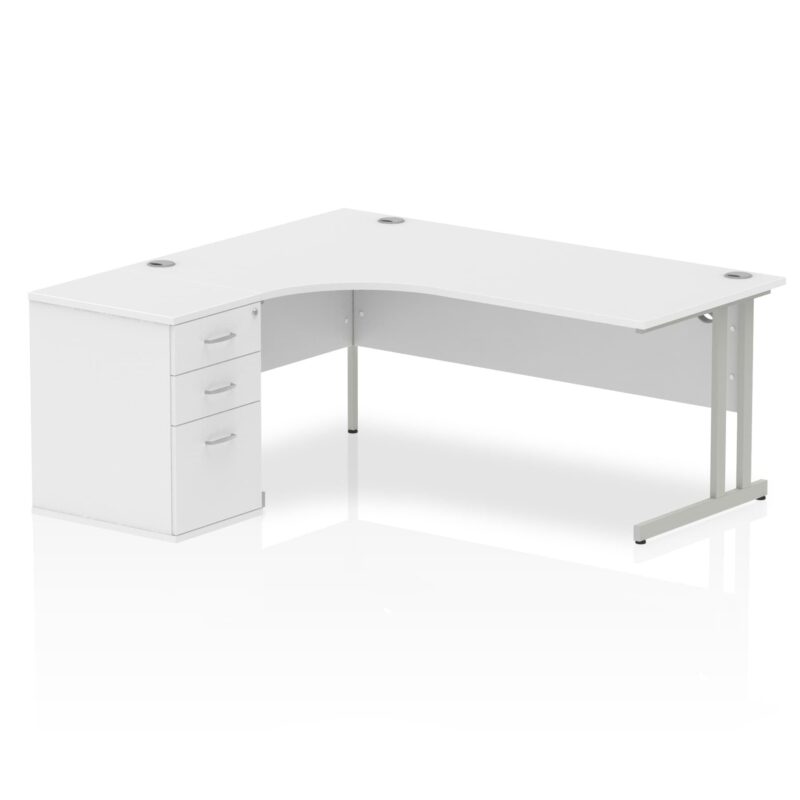Impulse 1800mm Cantilever Left Crescent Desk Workstation - Image 16