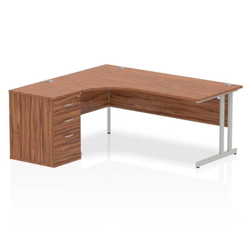 Impulse 1800mm Cantilever Left Crescent Desk Workstation - Image 13