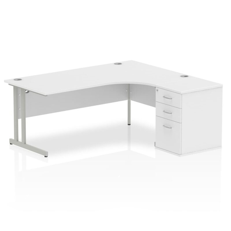 Impulse 1800mm Cantilever Right Crescent Desk Workstation - Image 16
