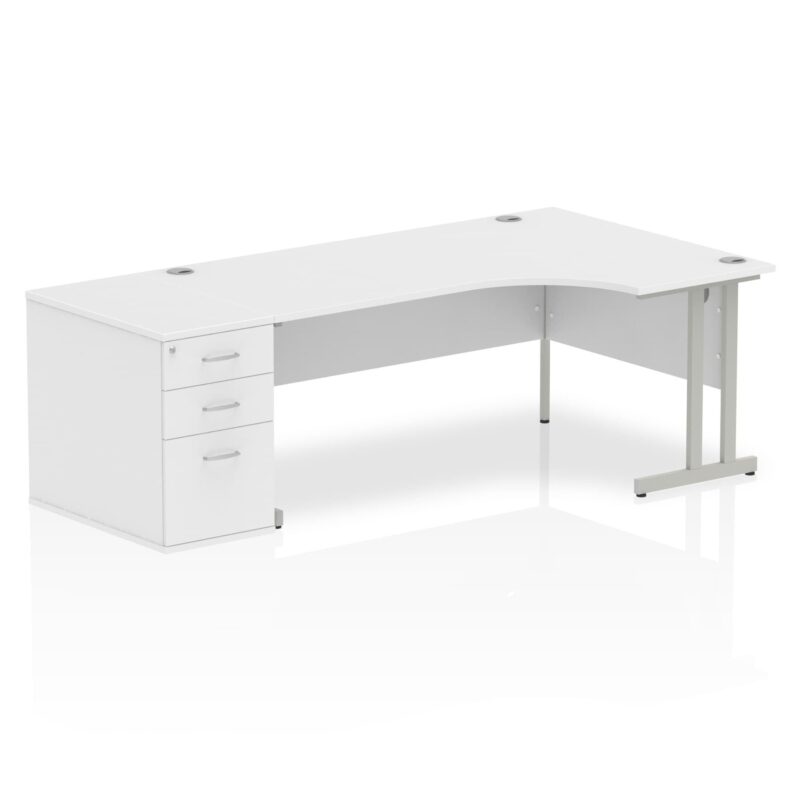Impulse 1800mm Cantilever Right Crescent Desk Workstation - Image 18