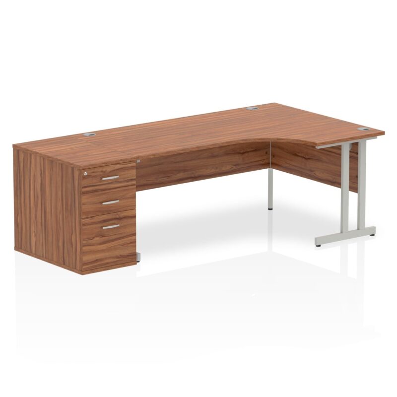 Impulse 1800mm Cantilever Right Crescent Desk Workstation - Image 15