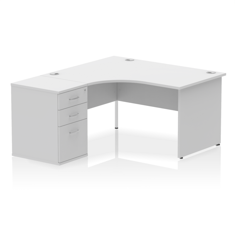 Impulse Panel End Crescent Desk Workstation - Image 79