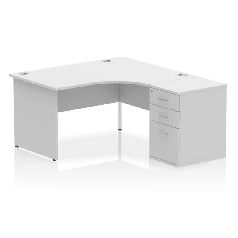 Impulse Panel End Crescent Desk Workstation - Image 59