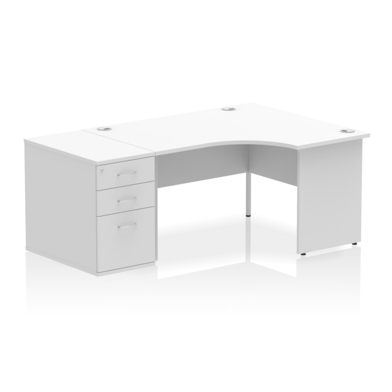 Impulse Panel End Crescent Desk Workstation - Image 74