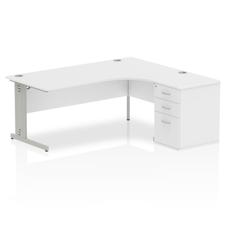 Impulse 1800mm Cable Managed Right Crescent Desk Workstation - Image 17