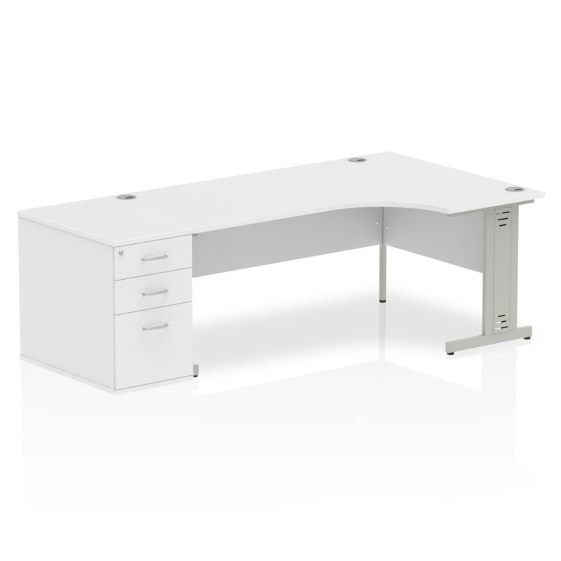 Impulse 1800mm Cable Managed Right Crescent Desk Workstation - Image 18