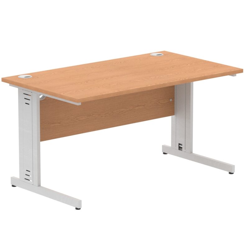 Impulse 1400mm Straight Desk Cable Managed Leg - Image 42