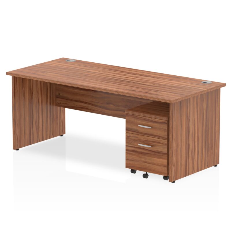 Impulse Panel End Straight Desk With Mobile Pedestal - Image 25