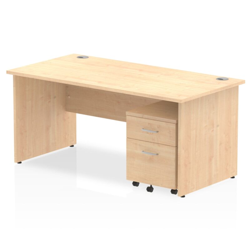 Impulse Panel End Straight Desk With Mobile Pedestal - Image 29