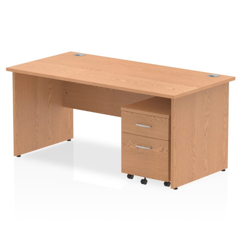 Impulse Panel End Straight Desk With Mobile Pedestal - Image 31