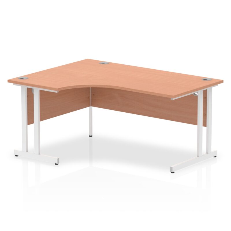 Impulse 1600mm Left Crescent Desk Cantilever Leg - Image 2